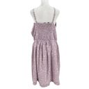 City Chic NWT  Floral Gingham Cottagecore Knee Length Dress Purple Pockets sz 18 Photo 4