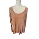 Free People  ventura long sleeve waffle knit boho top size M Photo 6