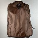 Coach  Womens Suede Leather Button Front Jacket Coat Size M Medium Brown Pockets Photo 9