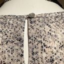 Violet+Claire  Cream & Blue / Gray Sleeveless Top Woven Tank W Key Hole… Photo 6