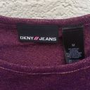 DKNY VINTAGE  JEANS Purple/gold sparkle top Photo 2