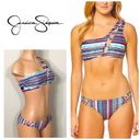 Jessica Simpson  multicolored one-shouldered bikini Photo 1