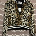 Jack by BB Dakota Size Small NWT  Faux Fur Cheetah Print Zip Moto Jacker Coat Photo 0