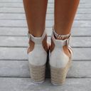 Nude Espadrille Platform Sandals Tan Size 7.5 Photo 3