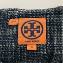 Tory Burch  Blue White Heathered Tweed Blazer Jacket Size 10 Photo 10