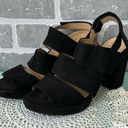 Naturalizer  FREEMA Womens Black Faux Suede Block Heel Platform Sandals Sz. 7.5 Photo 0