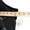 Coldwater Creek  Dress Womens 3XL Black Linen Blend Sheath Sleeveless Palm Trees Photo 5