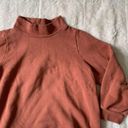 Madewell MWL Betterterry Relaxed Turtleneck Sweatshirt Warm Umber  Photo 2