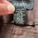 Lane Bryant  Linen Blend Knee Length Bermuda Shorts Brown Size 26. NEW Photo 5