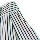 ZARA  Trafaluc Black White Stripe Shorts Paper Bag High Waist w/ Belt Size Small Photo 5