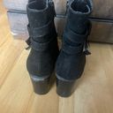 American Eagle  Heeled Ankle Boots Shoes Black Women’s Size 7 Booties Photo 3