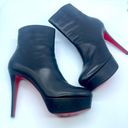 Christian Louboutin  Black Nappa leather Bianca Booty 120mm ankle boots 40.5 Photo 3