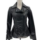 BCBGMAXAZRIA  Faux Leather Asymmetrical Moto Jacket Photo 0