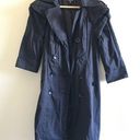 Bebe NEW  Pleated Sleeve DB Trench Coat Black Double Button Down Womens‎ Size M Photo 0