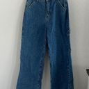 Princess Polly  Baggy Wide Leg Denim Jeans Hammer Hoop US 2 Photo 0