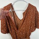 Baltic Born NWT  Dakota Jumpsuit in Rust Print Wide Leg Pant Women's Size 3XL Photo 5