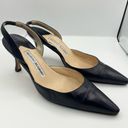 Manolo Blahnik Vintage  leather slingback pumps Size 36 1/2, 6.5US Photo 11