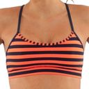 Lululemon  sports flow Y sports bra. Orange & blue stripes. Sea stripes color. Photo 5