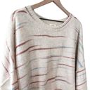 a.n.a Women’s New  ivory watercolor stripe oversized soft knit sweater size 3x Photo 2