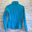 Mountain Hardwear  XS pullover fleece fitted blue half zip up long sleeve Photo 4