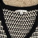 CAbi Black And White Checker Crocheted Cardigan Photo 2