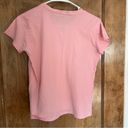 Ralph Lauren  V Neck Short Sleeve Shirt Light Pink with Green Polo Logo. Photo 3