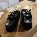 Platform Buckle Sandals Size 6.5 Photo 2