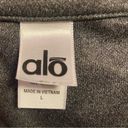 Alo Yoga  Jacket Women’s Large Gray Windbreaker Sweatshirt Zip Thumbholes Pockets Photo 10