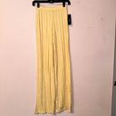 Lulus Lulu’s Yellow Mirha Heathered Ribbed Wide Leg Lounge Pants Size XS NWT! Photo 3