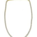 BLING giant CZ tennis necklace statement piece Gold Photo 0