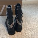 ZARA New  LOW HEEL LACED LEATHER ANKLE BOOTS, size 37, equal us size 6.5 Photo 5