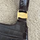 Salvatore Ferragamo Vintage Ferragamo Croc Embossed Mini Tote Photo 1