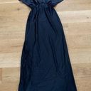 Renee C  Satin Empire Column Gown in Black Photo 0