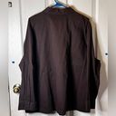 cj banks NWT Vintage Women’s  Brown Cotton Zip Up Jacket  Size 3X Lightweight Photo 5