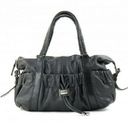 Burberry  Black Leather Curzon Satchel Bag Photo 0