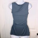 Modcloth  Side Smocked Tank Top Easily Leisurely Knit Blue XXS Photo 7