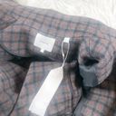 Vince  Women's Check Plaid Wool Blend Belted Pea Coat Size Large NEW Photo 3