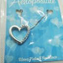 Aeropostale NWT  Silver Plated Heart Necklace Photo 1