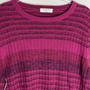 Babaton  Nathaniel space dyed striped cropped sweater in raspberry size Large NWT Photo 3