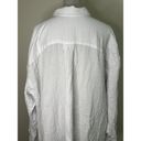 Caslon  Women's White Relaxed Cotton Gauze Long Sleeve Button Up Shirt 3X NWOT Photo 5