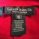 Krass&co Lauren Jeans . Ralph Lauren Red Pants Madison Ave Jeans Metal Clasp Accent 16 Photo 1