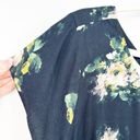 J.Jill  Womens Beachy Vacation Floral Printed V-Neck Midi Dress Size L Black Photo 7