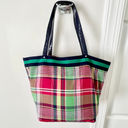 Tommy Hilfiger  Plaid Ribbon Bow Logo Handbag Tote Bag Multicolor Women's Photo 1