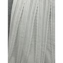 EXPRESS  Women's Pull On Skirt Solid White Size XL Lined Pleated Circle Scalloped Photo 8