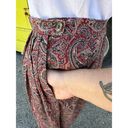 J.Crew  Maroon Paisley 80s Midi Skirt Medium Photo 2