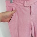 Cato  Womens Capri Pants Striped Cropped Stretch Barbiecore Hot Pink Size 12 Photo 8