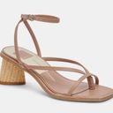 Dolce Vita Banita Sandals Café Leather Tan Leather Low Block Heel Women’s Size 7 Photo 3