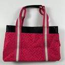 Tommy Hilfiger  Pink Monogram Tote Bag Photo 1