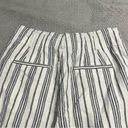 Madewell  Linen-Cotton Paperbag Pants in Dark Baltic Stripe Size 8 EUC Photo 12