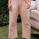 The Great 💕💕 The Pointelle Sleep Cami Tank + Lounge Pant ~ Rose Dust Large NWT Photo 4